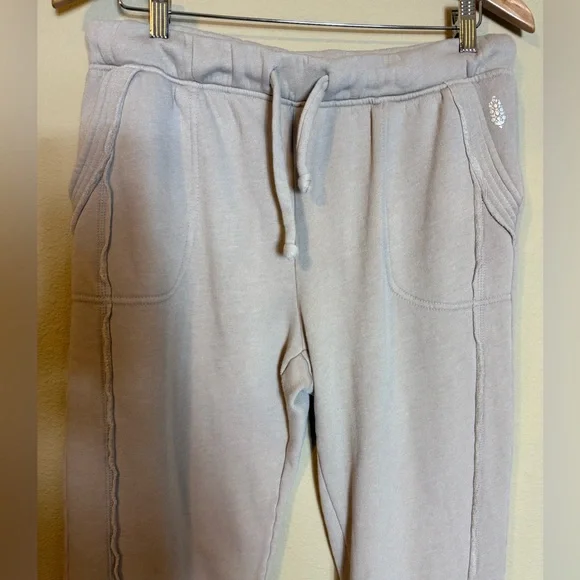 Free People Movement  -size large tan joggers - Picture 10 of 10